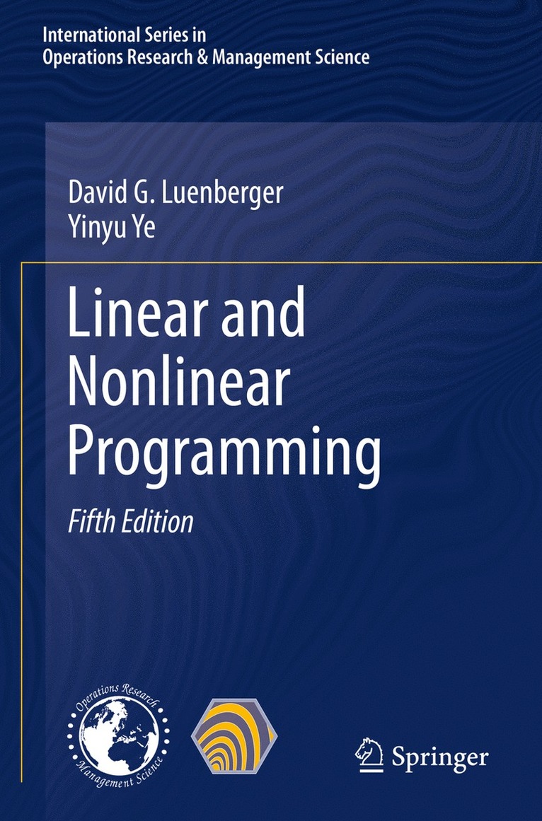 Linear and Nonlinear Programming 1