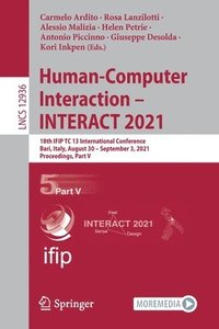 bokomslag Human-Computer Interaction - INTERACT 2021