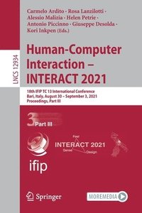 bokomslag Human-Computer Interaction - INTERACT 2021