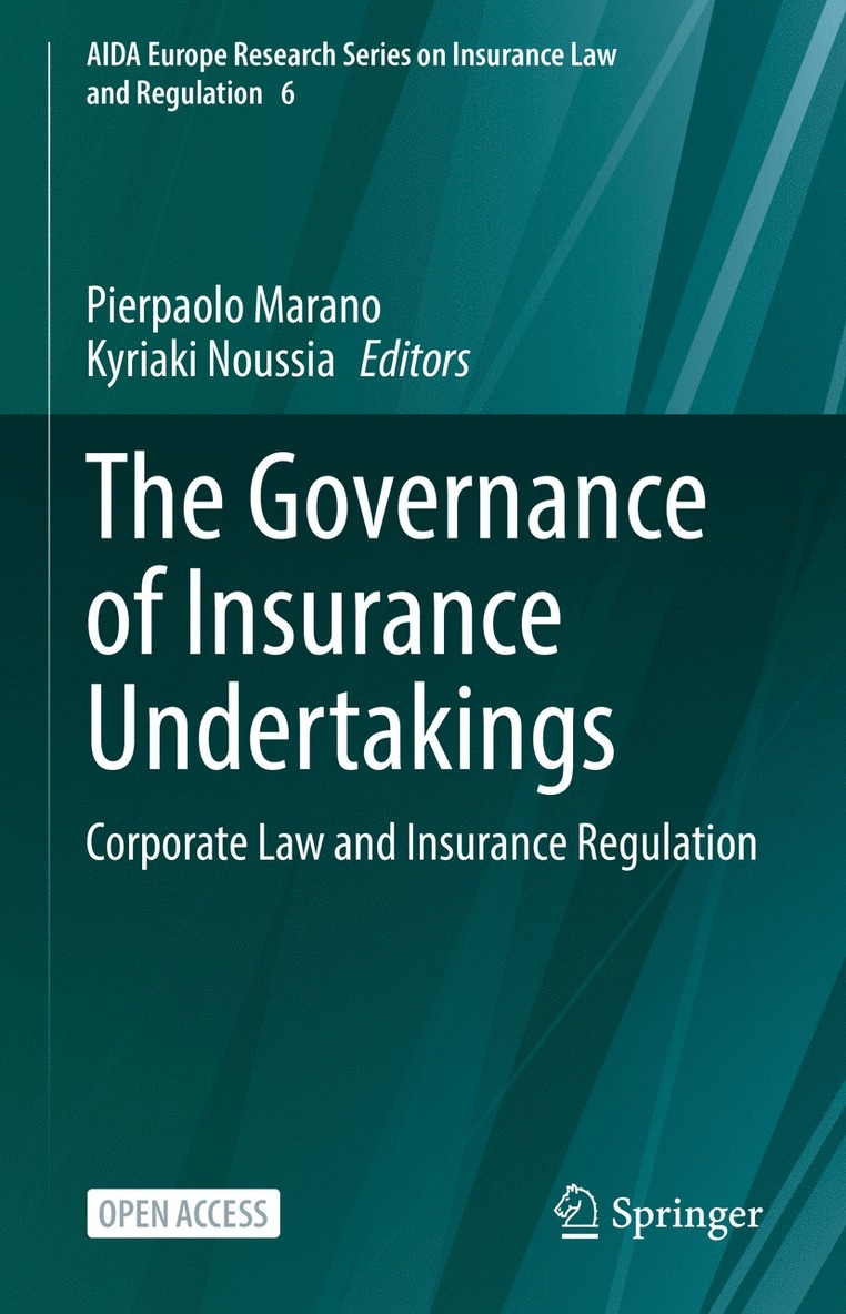 Pierpaolo Marano, Kyriaki Noussia - Governance of Insurance Undertakings, Inbunden