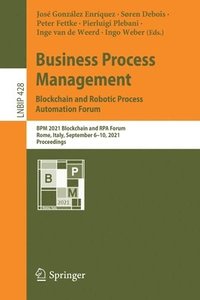 bokomslag Business Process Management: Blockchain and Robotic Process Automation Forum