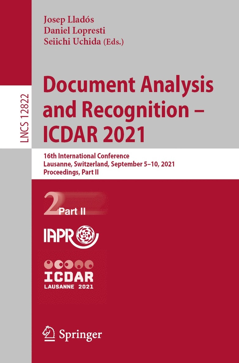 Josep Lladós, Daniel Lopresti, Seiichi Uchida, Josep Llados - Document Analysis and Recognition – ICDAR 2021, Häftad