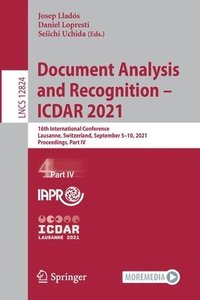 bokomslag Document Analysis and Recognition  ICDAR 2021