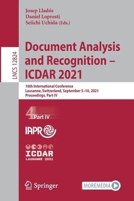 bokomslag Document Analysis and Recognition - ICDAR 2021