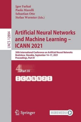 bokomslag Artificial Neural Networks and Machine Learning - ICANN 2021