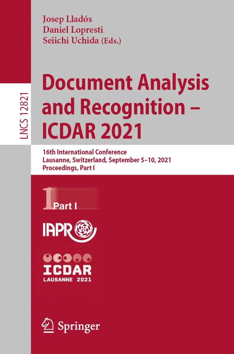 Josep Llados, Daniel Lopresti, Seiichi Uchida, Josep Lladós - Document Analysis and Recognition – ICDAR 2021, Häftad