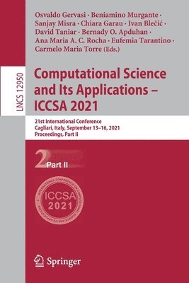 bokomslag Computational Science and Its Applications - ICCSA 2021