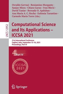 bokomslag Computational Science and Its Applications - ICCSA 2021
