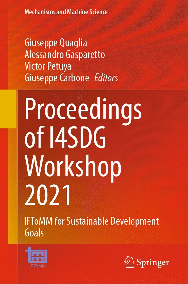 Giuseppe Quaglia, Alessandro Gasparetto, Victor Petuya, Giuseppe Carbone - Proceedings of I4SDG Workshop 2021, Inbunden