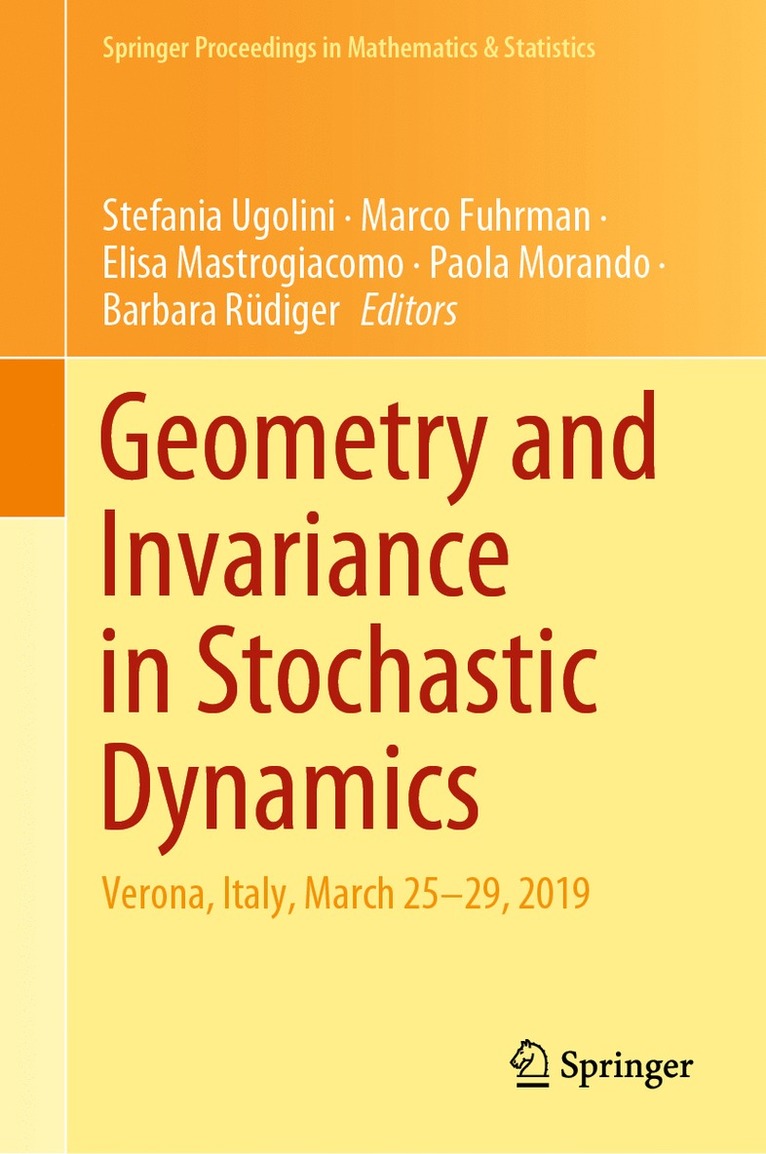 Stefania Ugolini, Marco Fuhrman, Elisa Mastrogiacomo, Paola Morando, Barbara Rüdiger, Barbara Rudiger - Geometry and Invariance in Stochastic Dynamics, Inbunden