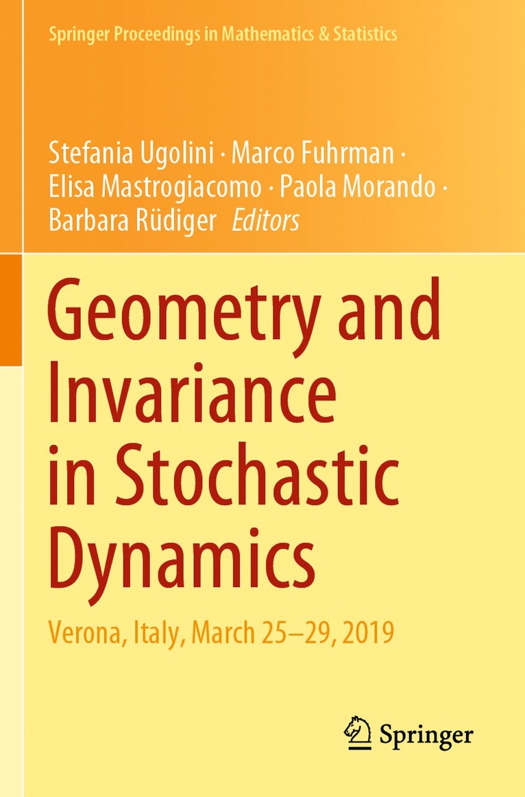 Stefania Ugolini, Marco Fuhrman, Elisa Mastrogiacomo, Paola Morando, Barbara Rüdiger, Barbara Rudiger - Geometry and Invariance in Stochastic Dynamics, Häftad