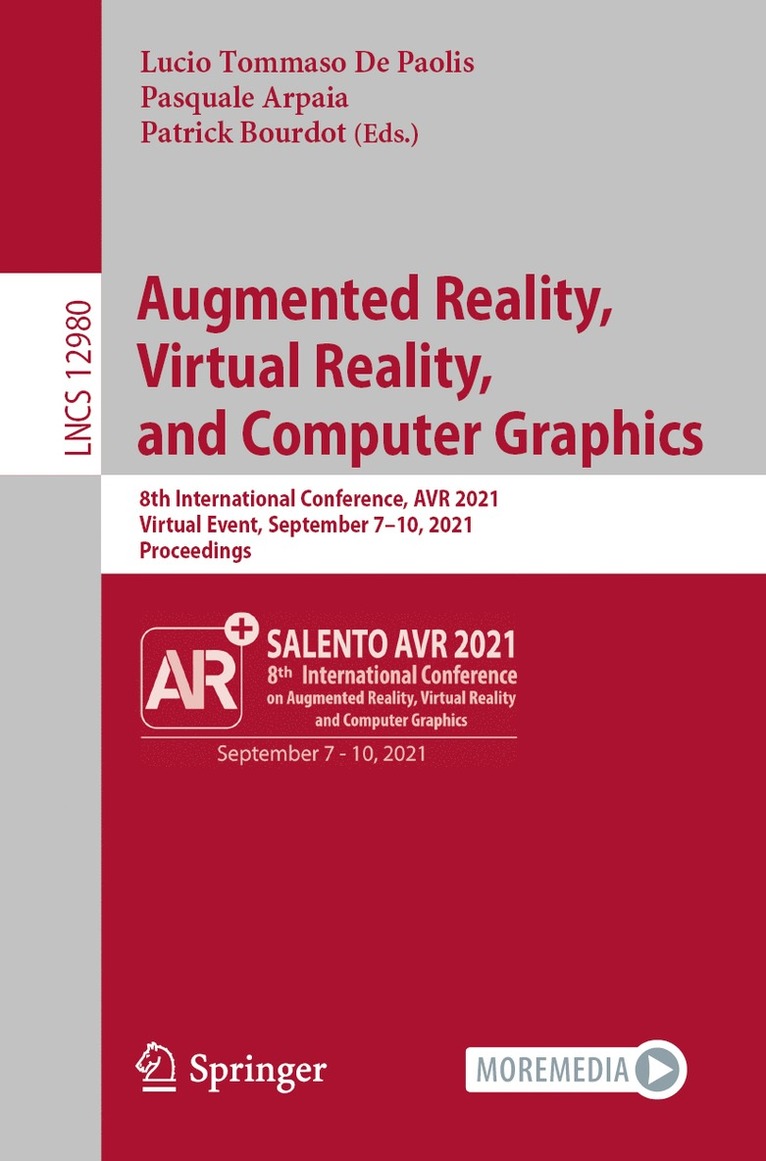 Lucio Tommaso De Paolis, Pasquale Arpaia, Patrick Bourdot - Augmented Reality, Virtual Reality, and Computer Graphics, Häftad