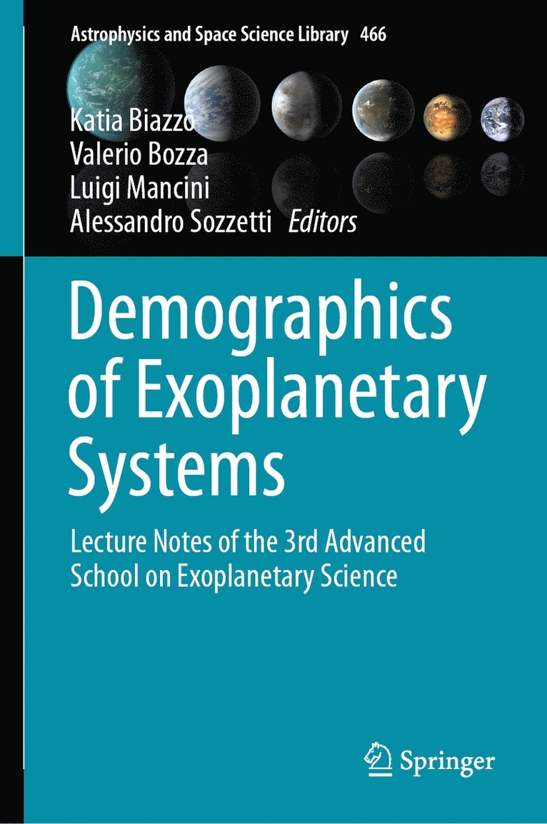 Katia Biazzo, Valerio Bozza, Luigi Mancini, Alessandro Sozzetti - Demographics of Exoplanetary Systems, Inbunden