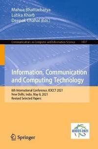 bokomslag Information, Communication and Computing Technology