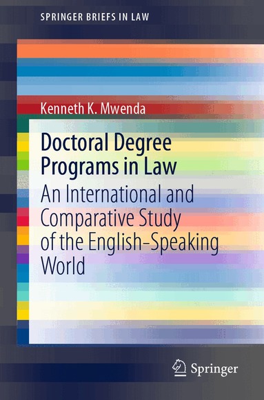 Kenneth K. Mwenda - Doctoral Degree Programs in Law, Häftad