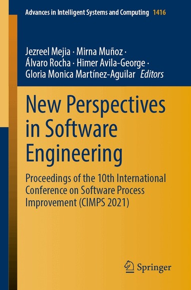 Jezreel Mejia, Mirna Muñoz, Álvaro Rocha, Himer Avila-George, Gloria Monica Martínez-Aguilar - New Perspectives in Software Engineering, Häftad