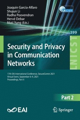 bokomslag Security and Privacy in Communication Networks