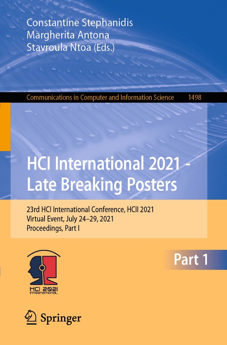 Constantine Stephanidis, Margherita Antona, Stavroula Ntoa - HCI International 2021 - Late Breaking Posters, Häftad