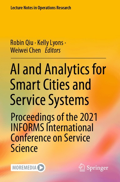 Robin Qiu, Kelly Lyons, Weiwei Chen - AI and Analytics for Smart Cities and Service Systems, Häftad