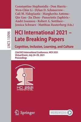 HCI International 2021 - Late Breaking Papers: Cognition, Inclusion, Learning, and Culture 1