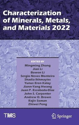 bokomslag Characterization of Minerals, Metals, and Materials 2022