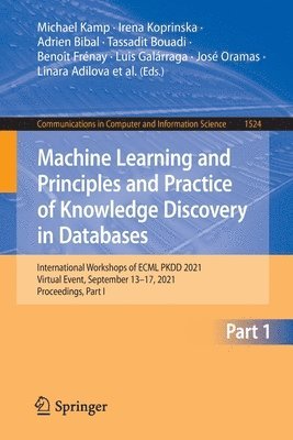 Machine Learning and Principles and Practice of Knowledge Discovery in Databases 1