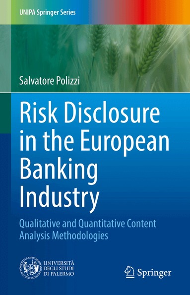 Salvatore Polizzi - Risk Disclosure in the European Banking Industry, Inbunden