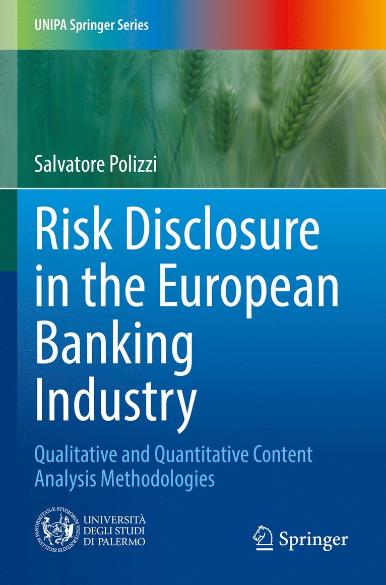 Salvatore Polizzi - Risk Disclosure in the European Banking Industry, Häftad