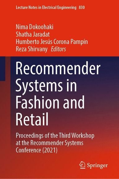 bokomslag Recommender Systems in Fashion and Retail