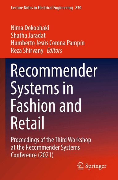 Nima Dokoohaki, Shatha Jaradat, Humberto Jesús Corona Pampín, Reza Shirvany - Recommender Systems in Fashion and Retail, Häftad