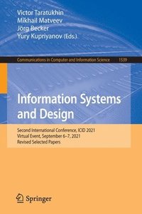 bokomslag Information Systems and Design