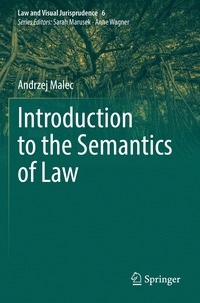 bokomslag Introduction to the Semantics of Law