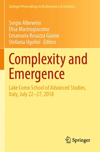 Sergio Albeverio, Elisa Mastrogiacomo, Emanuela Rosazza Gianin, Stefania Ugolini - Complexity and Emergence, Häftad