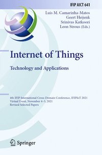 bokomslag Internet of Things. Technology and Applications