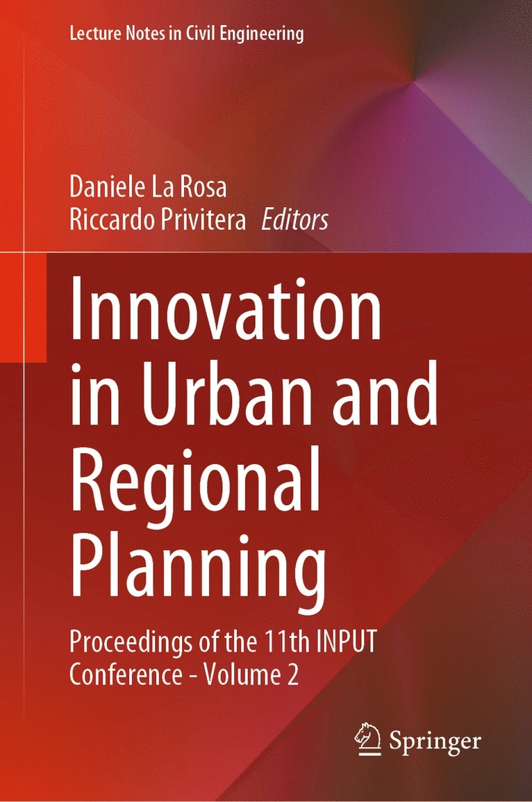 Daniele La Rosa, Riccardo Privitera - Innovation in Urban and Regional Planning, Inbunden