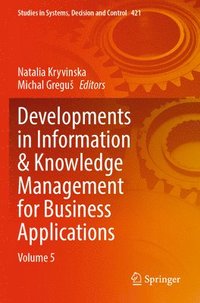 bokomslag Developments in Information & Knowledge Management for Business Applications