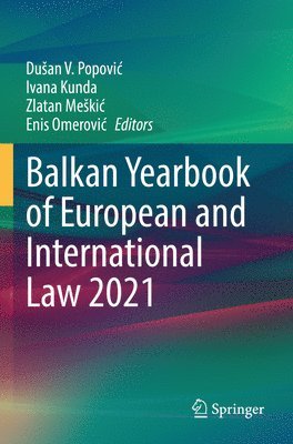 bokomslag Balkan Yearbook of European and International Law 2021