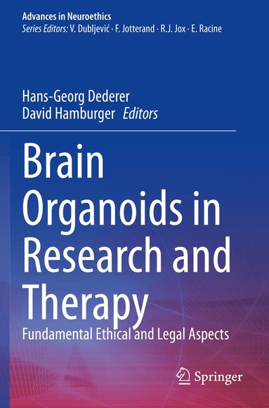 Hans-Georg Dederer, David Hamburger - Brain Organoids in Research and Therapy, Häftad