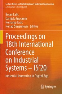 bokomslag Proceedings on 18th International Conference on Industrial Systems - IS'20