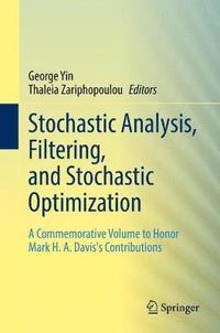 bokomslag Stochastic Analysis, Filtering, and Stochastic Optimization