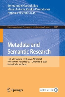 bokomslag Metadata and Semantic Research