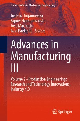 bokomslag Advances in Manufacturing III