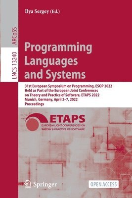 bokomslag Programming Languages and Systems