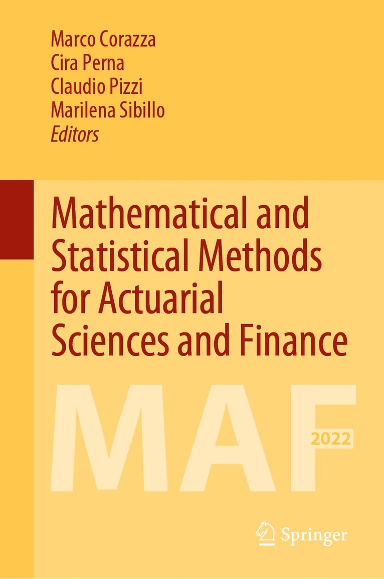 Marco Corazza, Cira Perna, Claudio Pizzi, Marilena Sibillo - Mathematical and Statistical Methods for Actuarial Sciences and Finance, Inbunden