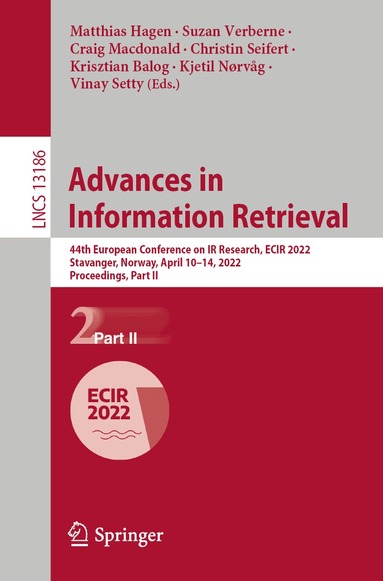 Matthias Hagen, Suzan Verberne, Craig Macdonald, Christin Seifert, Krisztian Balog, Kjetil Nørvåg, Vinay Setty - Advances in Information Retrieval, Häftad