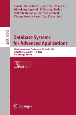 bokomslag Database Systems for Advanced Applications