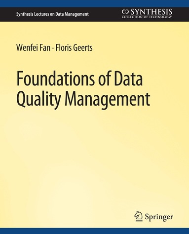 Wenfei Fan, Floris Geerts - Foundations of Data Quality Management, Häftad