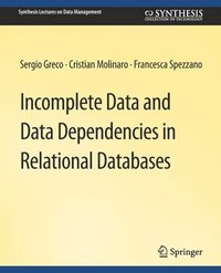 bokomslag Incomplete Data and Data Dependencies in Relational Databases