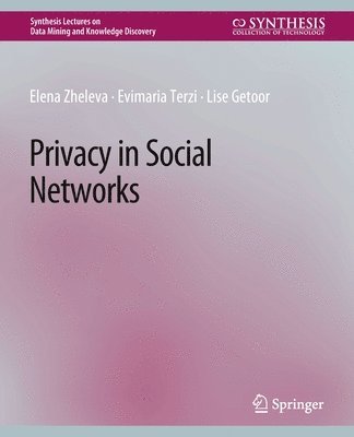 Elena Zheleva, Evimaria Terzi, Lise Getoor - Privacy in Social Networks, Häftad