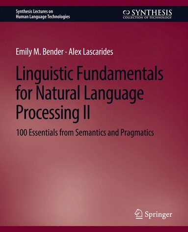 bokomslag Linguistic Fundamentals for Natural Language Processing II